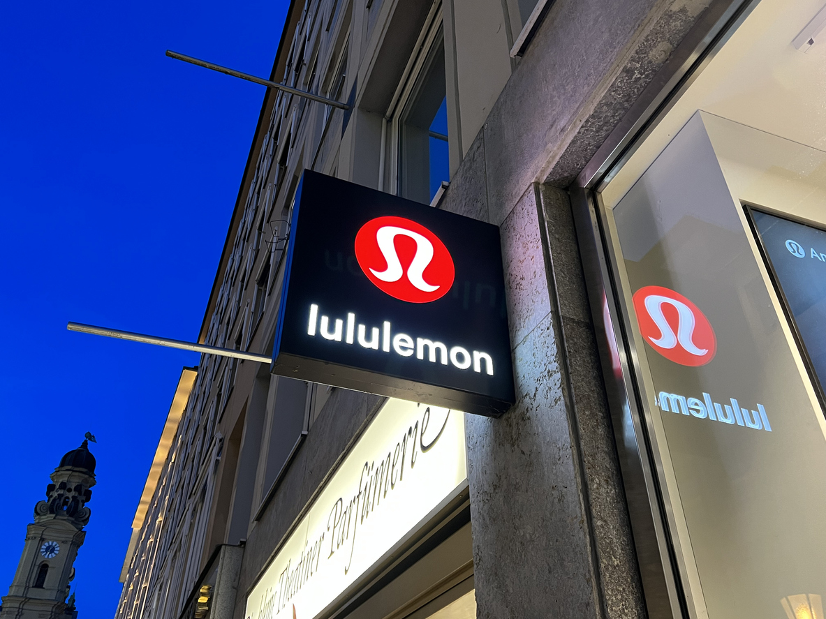 Consumer Cyclical (names I - Z) - Lululemon Athletica inc_ logo on shop by- FinkAvenue via iStock